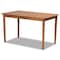 Baxton Studio Riordan Mid-Century Modern Grey Fabric and Walnut Brown Finished Wood 3-Piece Dining Nook Set 186-11355-9305-Zoro - alternate 3